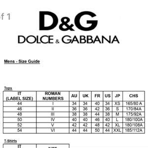 dolce gabbana size 42 italian measurements dress|dolce and gabbana size guide.